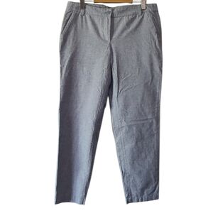 Talbots The Weekend Chino Chambray Cotton Pants Women’s 8P Casual Blue